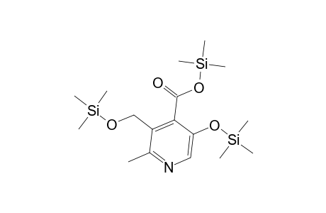 4-Pyridinecarboxylic acid, 2-methyl-5-[(trimethylsilyl)oxy]-3-[[(trimethylsilyl)oxy]methyl]-, trimethylsilyl ester
