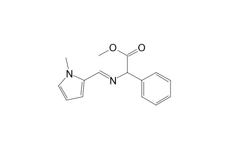 Benzeneacetic acid, .alpha.-[[(1-methyl-1H-pyrrol-2-yl)methylene]amino]-, methyl ester, (.+-.)-