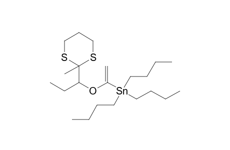 2-Methyl-2-{1-[1-(tributylstannyl)vinyloxy]propyl}-1,3-dithiane