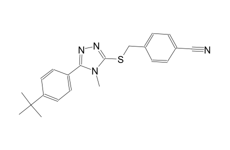 4-({[5-(4-tert-butylphenyl)-4-methyl-4H-1,2,4-triazol-3-yl]sulfanyl}methyl)benzonitrile
