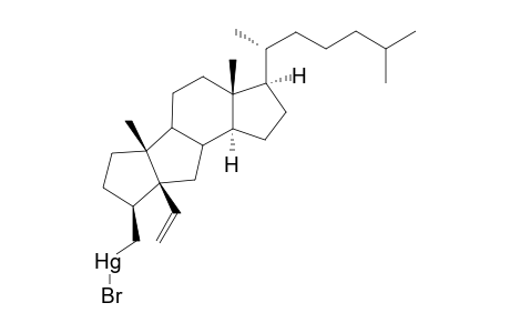 3.beta.-[(Bromomercurio)methyl]-5-vinyl-A,B-bisnor-5.beta.-cholestane