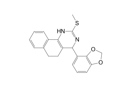 4-(1,3-benzodioxol-4-yl)-2-methylsulfanyl-1,4,5,6-tetrahydrobenzo[h]quinazoline