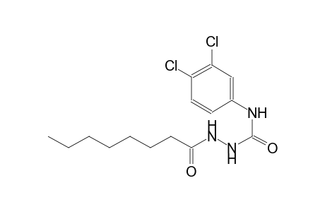 N-(3,4-dichlorophenyl)-2-octanoylhydrazinecarboxamide