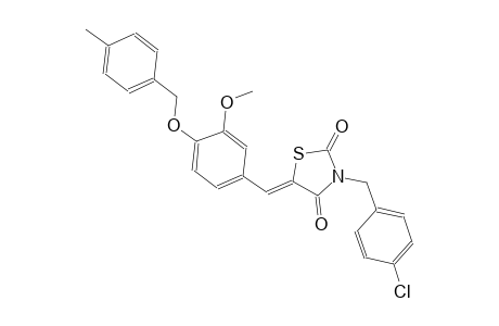 2,4-thiazolidinedione, 3-[(4-chlorophenyl)methyl]-5-[[3-methoxy-4-[(4-methylphenyl)methoxy]phenyl]methylene]-, (5Z)-