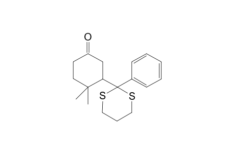 4,4-Dimethyl-3-(2-phenyl-1,3-dithian-2-yl)cyclohexanone