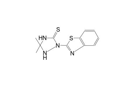 2-(1,3-benzothiazol-2-yl)-5,5-dimethyl-1,2,4-triazolidine-3-thione