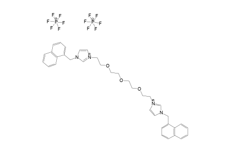 1-(naphthalen-1-ylmethyl)-3-[2-[2-[2-[2-[3-(naphthalen-1-ylmethyl)imidazol-3-ium-1-yl]ethoxy]ethoxy]ethoxy]ethyl]imidazol-1-ium dihexafluorophosphate