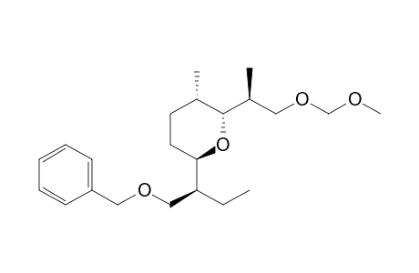 (S)-1-Benzyloxy-2-[(2R,5S,6R)-6-[(S)-1-(methoxymethoxymethyl)ethyl]-5-methyltetrahydropyran-2-yl]butane