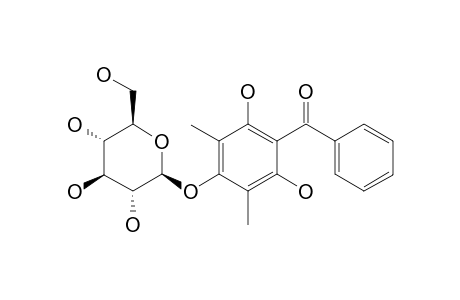 2,6-DIHYDROXY-3,5-DIMETHYL-4-O-(6''-O-GALLOYL-[BETA]-D-GLUCOPYRANOSYL)-BENZOPHENONE