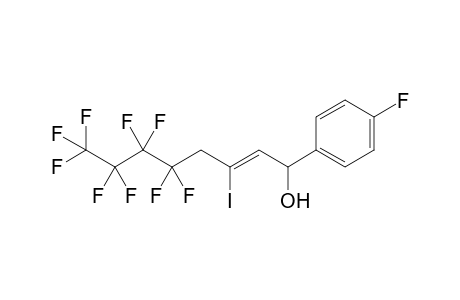 (Z)-5,5,6,6,7,7,8,8,8-nonafluoro-3-iodo-1-(4'-fluorophenyl)-2-octen-1-ol
