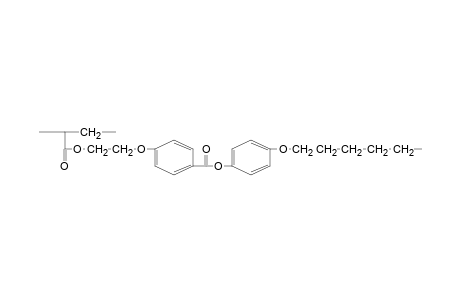 Poly[1-(4-hexyloxyphenyleneoxy-4-benzoyloxyethyleneoxycarbonyl)ethylene]