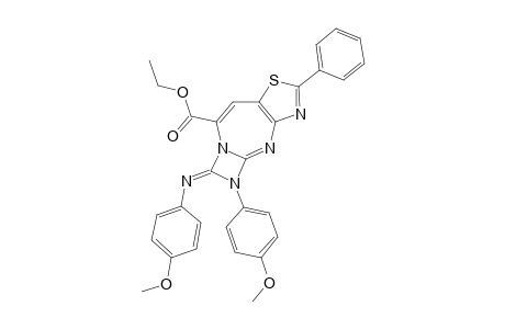 5,6-DI-(4-METHOXYPHENYL)-1,3-DIAZETO-[1',2'-A]-THIAZOLO-[4,5-D]-[1,3]-DIAZEPINE