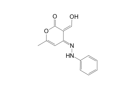 6-Methyl-3-hydroxymethinepyran-2,4-dione, 4-phenylhydrazone