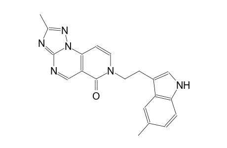 pyrido[3,4-e][1,2,4]triazolo[1,5-a]pyrimidin-6(7H)-one, 2-methyl-7-[2-(5-methyl-1H-indol-3-yl)ethyl]-