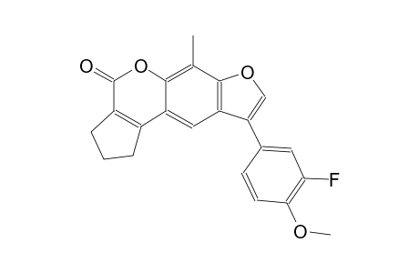 9-(3-fluoro-4-methoxyphenyl)-6-methyl-2,3-dihydrocyclopenta[c]furo[3,2-g]chromen-4(1H)-one
