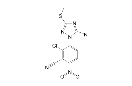 3-METHYLTHIO-1-(2-CHLORO-3-CYANO-6-NITROPHENYL)-5-AMINO-1H-1,2,4-TRIAZOLE