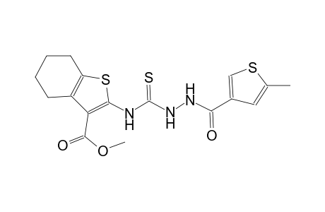 methyl 2-[({2-[(5-methyl-3-thienyl)carbonyl]hydrazino}carbothioyl)amino]-4,5,6,7-tetrahydro-1-benzothiophene-3-carboxylate
