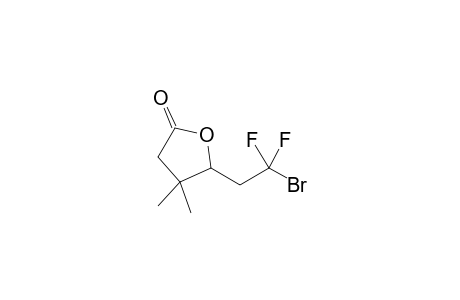 3,3-Dimethyl-4-(2,2-difluoro-2-bromoethyl)-.gamma.-butyrolactone