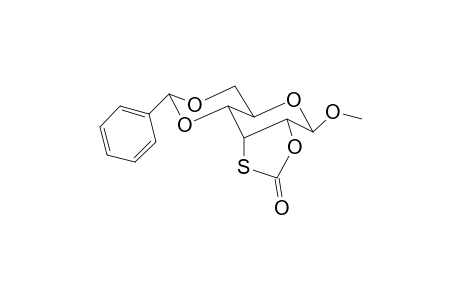 Methyl 4,6-o-benzylidene-2,3-o,S-carbonyl-3-thio-.alpha.,D-glc