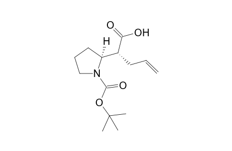 (+-)-(2SR,.alpha.RS)-and (2SR,.alpha.SR)-1-(tert-Butoxycarbonyl)-.alpha.-(prop-2-en-1-yl)pyrrolidine-2-acetic acid