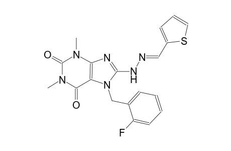 2-thiophenecarbaldehyde [7-(2-fluorobenzyl)-1,3-dimethyl-2,6-dioxo-2,3,6,7-tetrahydro-1H-purin-8-yl]hydrazone