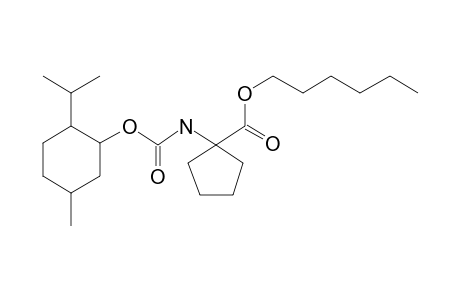 1-Aminocyclopentanecarboxylic acid, N-((1R)-(-)-menthyloxycarbonyl)-, hexyl ester