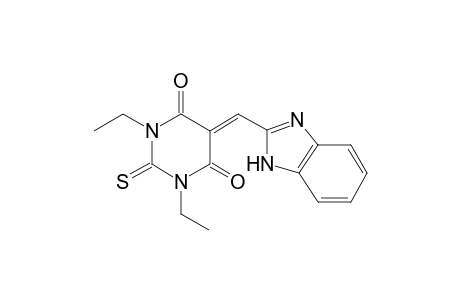 5-(1H-benzimidazol-2-ylmethylene)-1,3-diethyl-2-thioxo-hexahydropyrimidine-4,6-dione