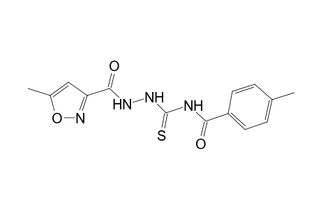 N4-(4-Methylbenzoyl)-N1-(5-methylisoxazol-3-formyl)thiosemicarbazide