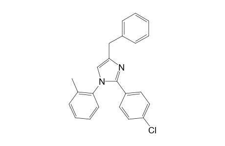 4-Benzyl-2-(4-chlorophenyl)-1-(2-methylphenyl)-1H-imidazole
