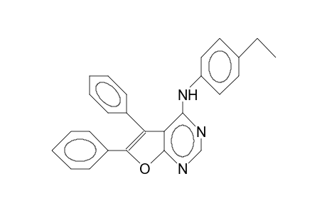 5,6-Diphenyl-N-(4-ethyl-phenyl)-furo(2,3-)dipyrimidin-4-amine
