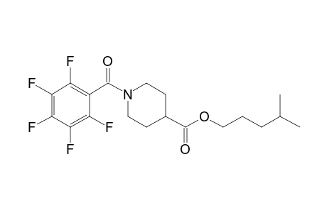 Isonipecotic acid, N-pentafluorobenzoyl-, isohexyl ester