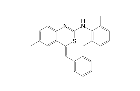 (4Z)-4-Benzylidene-N-(2,6-dimethylphenyl)-6-methyl-4H-3,1-benzothiazin-2-amine