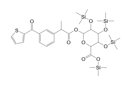 Pertrimethylsilylated suprofen glucuronide
