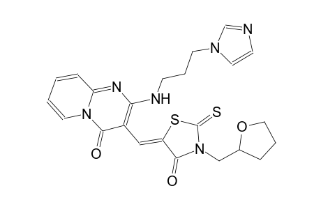 4H-pyrido[1,2-a]pyrimidin-4-one, 2-[[3-(1H-imidazol-1-yl)propyl]amino]-3-[(Z)-[4-oxo-3-[(tetrahydro-2-furanyl)methyl]-2-thioxo-5-thiazolidinylidene]methyl]-