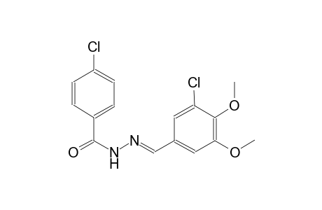 4-chloro-N'-[(E)-(3-chloro-4,5-dimethoxyphenyl)methylidene]benzohydrazide