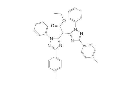 ETHYL-2,2-BIS-[5-(4-METHYLPHENYL)-2-PHENYL-1,2,4-TRIAZOL-3-YL]-ACETATE