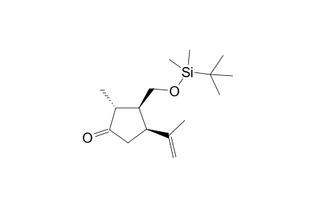(2R,3S,4S)-3-(tert-Butyl-dimethyl-silanyloxymethyl)-4-isopropenyl-2-methyl-cyclopentanone