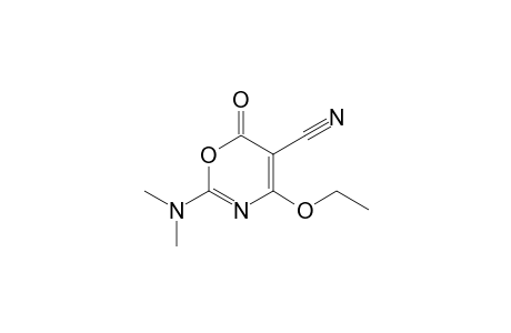 2-(dimethylamino)-4-ethoxy-6-keto-1,3-oxazine-5-carbonitrile