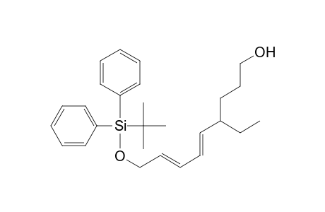 5,7-nonadien-1-ol,9-(((1,1-dimethylethyl)diphenylsilyl)oxy)-4-ethyl-,(E,E)-(+-)-
