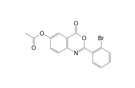 4H-3,1-benzoxazin-4-one, 6-(acetyloxy)-2-(2-bromophenyl)-