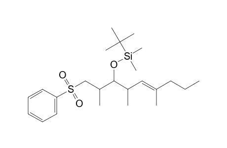 Silane, (1,1-dimethylethyl)[[2,4-dimethyl-1-[1-methyl-2-(phenylsulfonyl)ethyl]-2-heptenyl]oxy]dimethyl-, [1R-[1R*(S*),2E,4R*]]-