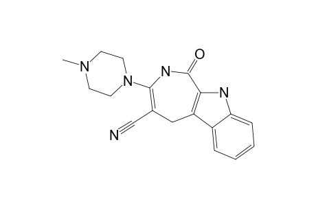 4-CYANO-3-(N-METHYLPIPERAZINO)-1-OXO-[1,2,5,10]-TETRAHYDRO-AZEPINO-[3,4-B]-INDOLE