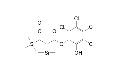 (2,3,4,5-tetrachloro-6-hydroxy-phenyl) 4-oxo-2,3-bis(trimethylsilyl)but-3-enoate