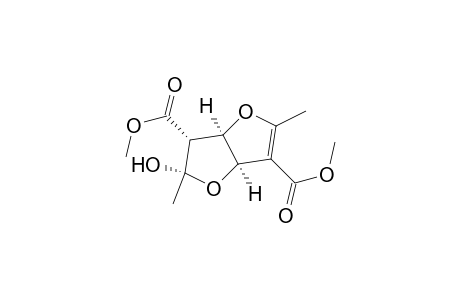 Furo[3,2-b]furan-3,6-dicarboxylic acid, 2,3,3a,6a-tetrahydro-2-hydroxy-2,5-dimethyl-, dimethyl ester, (2.alpha.,3.alpha.,3a.alpha., 6a.alpha.)-