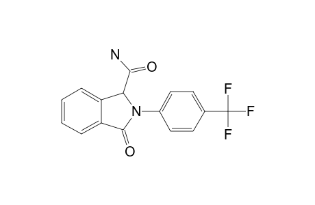 3-OXO-2-(4-TRIFLUOROMETHYL-PHENYL)-2,3-DIHYDRO-1H-ISOINDOLE-1-CARBOXAMIDE