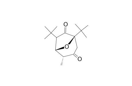 4-METHYL-1,6-DI-TERT.-BUTYL-8-OXABICYCLO-[3.2.1]-OCTANE-3,7-DIONE