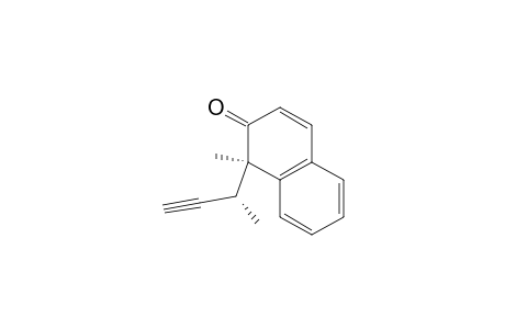2(1H)-Naphthalenone, 1-methyl-1-(1-methyl-2-propynyl)-, (R*,R*)-