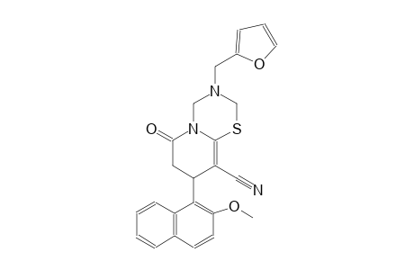 2H,6H-pyrido[2,1-b][1,3,5]thiadiazine-9-carbonitrile, 3-(2-furanylmethyl)-3,4,7,8-tetrahydro-8-(2-methoxy-1-naphthalenyl)-6-oxo-