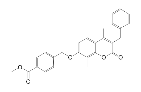 methyl 4-{[(3-benzyl-4,8-dimethyl-2-oxo-2H-chromen-7-yl)oxy]methyl}benzoate