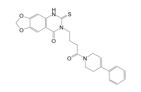 [1,3]dioxolo[4,5-g]quinazolin-8(5H)-one, 7-[4-(3,6-dihydro-4-phenyl-1(2H)-pyridinyl)-4-oxobutyl]-6,7-dihydro-6-thioxo-